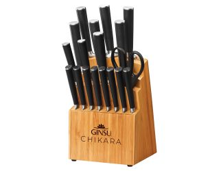 Chikara 19-Piece Knife Block Set - Bamboo