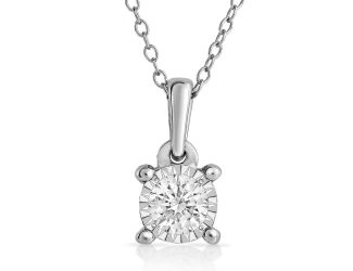 Diamond Solitaire Necklace .50ct