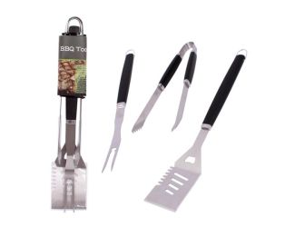 3 Pack Stainless Steel BBQ Tools