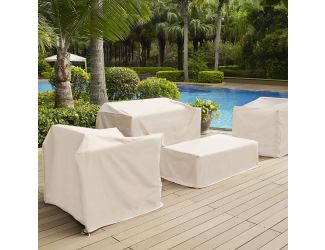 4-Piece Furniture Cover Set (Loveseat, 2 Chairs, Coffee Table)