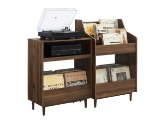 Liam 2Pc Record Player Stand And Vinyl Storage Set