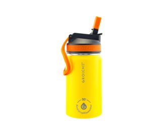 Lil Chill Kids SS Insulated Sip Flask - Yellow, 12 oz