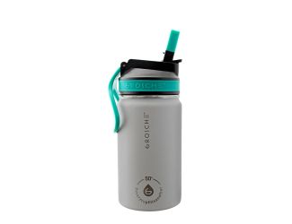 Lil Chill Kids SS Insulated Sip Flask - Grey, 12 oz