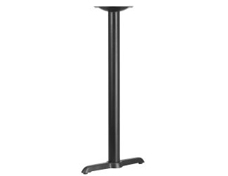 5" x 22" Restaurant Table T-Base with 3" Dia. Bar Height Column