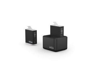 GoPro Dual Battery Charger + 2 Enduro Batteries (works w/HERO11 Black/HERO10 Black/HERO9 Black)