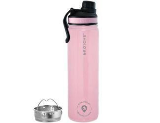 OASIS Infuser Water Bottle - Rose Quartz - 650ml 22 fl oz