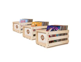 3 Pack Vinyl Record Storage Crate Combo