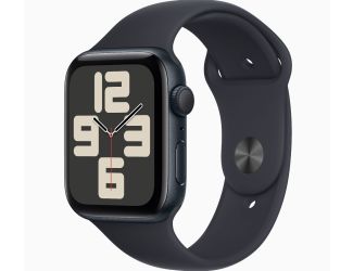 Apple Watch SE GPS 44mm Midnight Aluminum Case with Midnight Sport Band - S/M