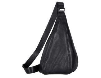 Hippie Leather Sling/Backpack Black