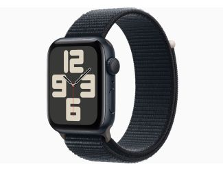 Apple Watch SE GPS 44mm Midnight Aluminum Case with Ink Sport Loop