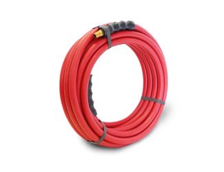 30' x 3/8" Rubber Air Hose w/ 1/4" Fittings