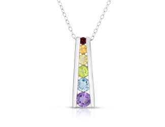 Multi-Colored Gemstone Necklace