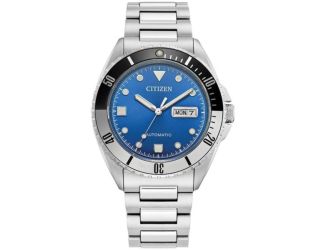 Men's Sport Luxury Automatic Blue Dial Stainless Steel Bracelet Watch