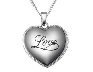 Joyful Sentiments Love Heart Pendant Necklace