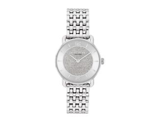 Ladies' Elliot Silver-Tone Stainless Steel Watch Silver Glitter Dial