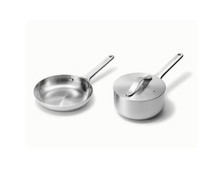 Stainless Steel Mini Duos Cookware Set - Mini Fry Pan & Mini Saucepan