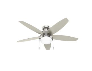 Liliana 52" Ceiling Fan w/ 2 LED Lights Brushed Nickel/Matte Nickel