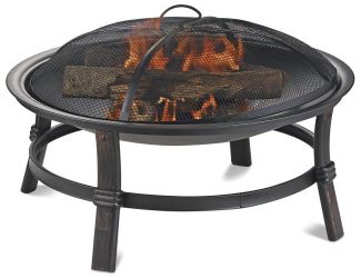 Endless Summer - Brushed Copper Wood Burning Outdoor Fire Pit