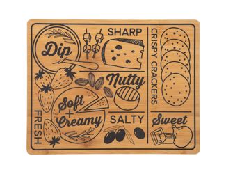 Charcuterie Board, 11''W x 14''L x 0.6''H