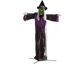 15-ft. Animatronic Witch with Lights and Sound, Outdoor Halloween Decoration