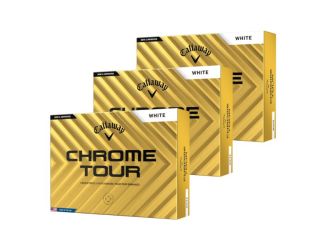 Chrome Tour Golf Balls - White - 3 Dozen
