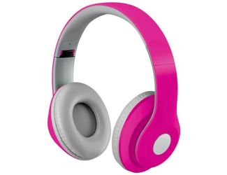 Bluetooth Wireless Headphones w/ Built-in Microphone Matte Pink
