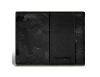 Camo Leather Top Wing Wallet Size 4.5"x3.25"
