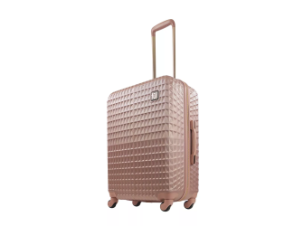 Ful Geo 26" Hardside Spinner Luggage Rose Gold