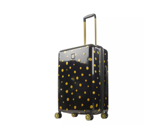 Ful Impulse Mixed Dots Hardside Spinner 26" Luggage, Black