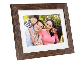 8" Digital Photo Frame w/Distressed Wood