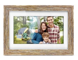 10" Digital Photo Frame w/Distressed Wood