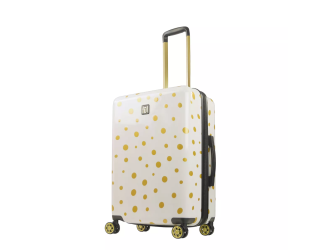 Ful Impulse Mixed Dots Hardside Spinner 26" Luggage, White