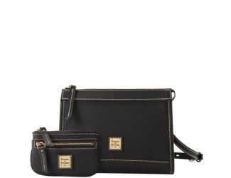 Saffiano Zip Crossbody with Small Coin Case