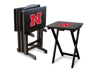 University of Nebraska TV Trays w/Stand