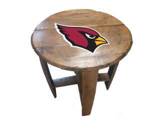 Arizona Cardinals Oak Barrel Table