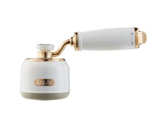 Retro Edition Rechargeable Fabric Shaver and Lint Roller with 6-Blade Shaving System, Pearl