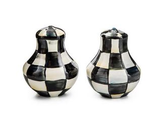 Royal Check Salt & Pepper Shakers