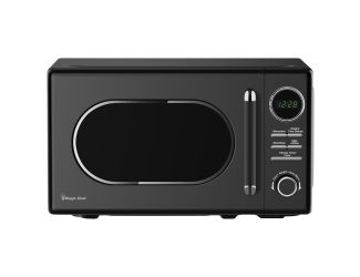 0.7 Cu. Ft. 700 Watt Retro Style Microwave Oven - Black