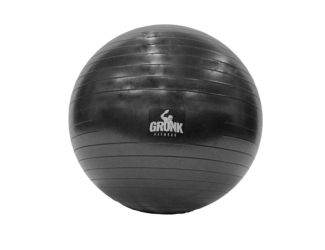 Gronk Fitness Stability Ball Black 75cm w/ pump