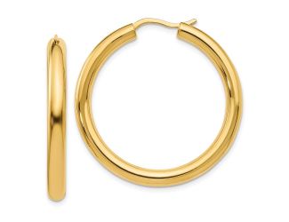 Sterling Silver Gold-plated 3.5mm Tube Earrings