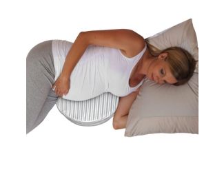 Boppy Pregnancy Support Wedge Pillow Gray Modern Stripe