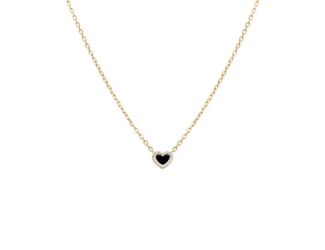 Mini Pave Gemstone Pendant Necklace Size 17"