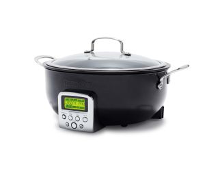 6qt Essential Electric Smart Ceramic Nonstick Skillet Black