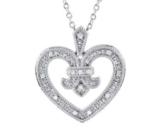 Diamond Heart Design Necklace