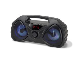 Bluetooth Boombox w/ Color Changing LEDs and FM Radio