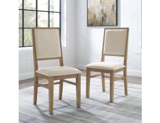 Joanna 2Pc Upholstered Back Chair Set
