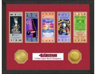 San Francisco 49ers Super Bowl Championship Ticket Collection