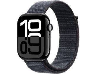 Apple Watch Series 10 GPS 46mm Jet Black Aluminum Case with Ink Sport Loop