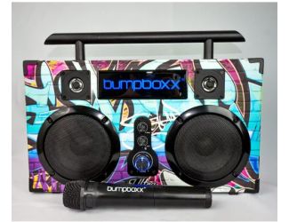 Bumpboxx Ultra+ Bluetooth Boombox with Microphone - Graffiti