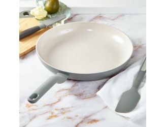 Leo 12.5" Recycled Alum Ceramic NS Fry Pan, Balance/Moonmist